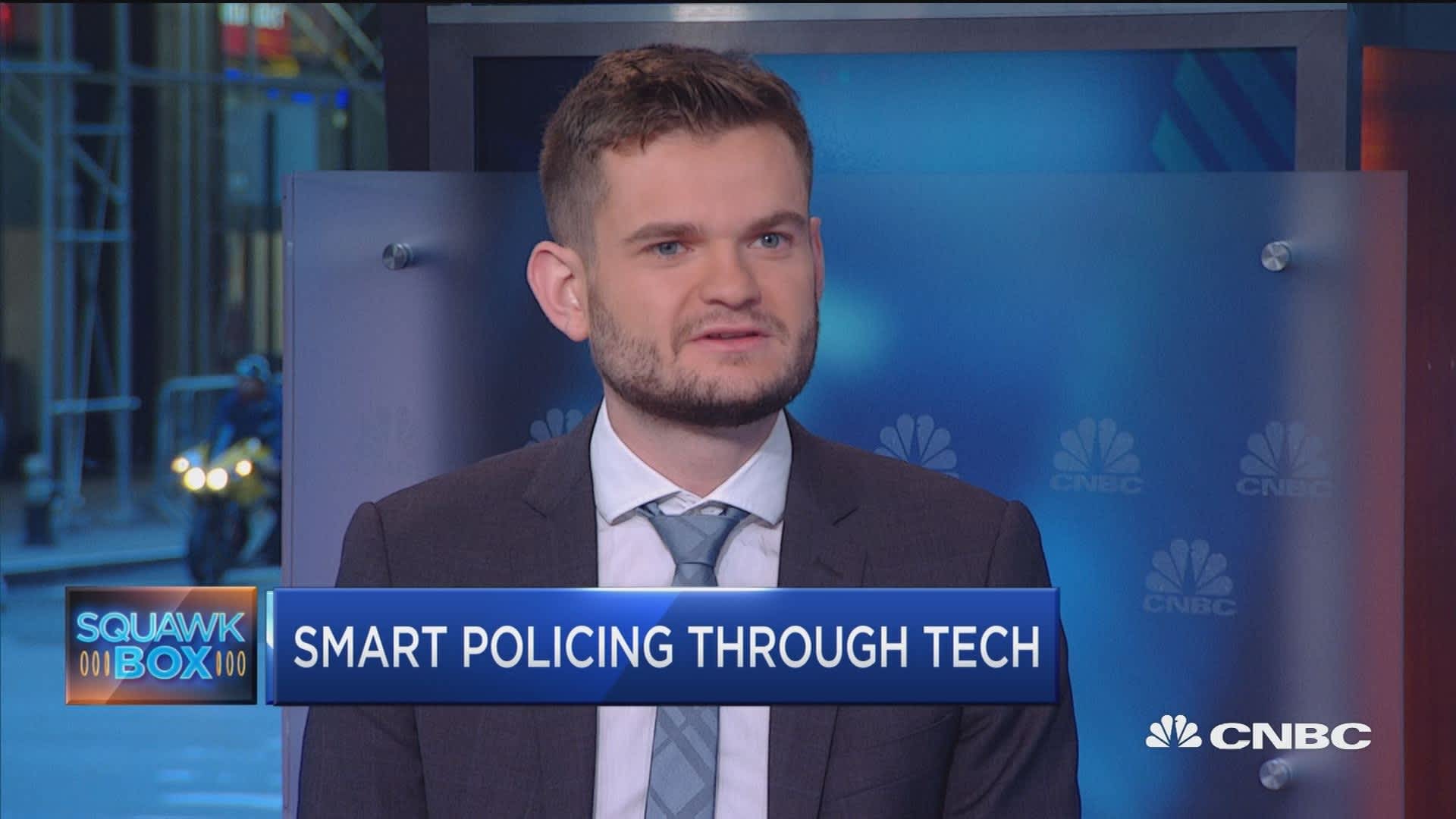 smart policing through tech interview on CNBC news