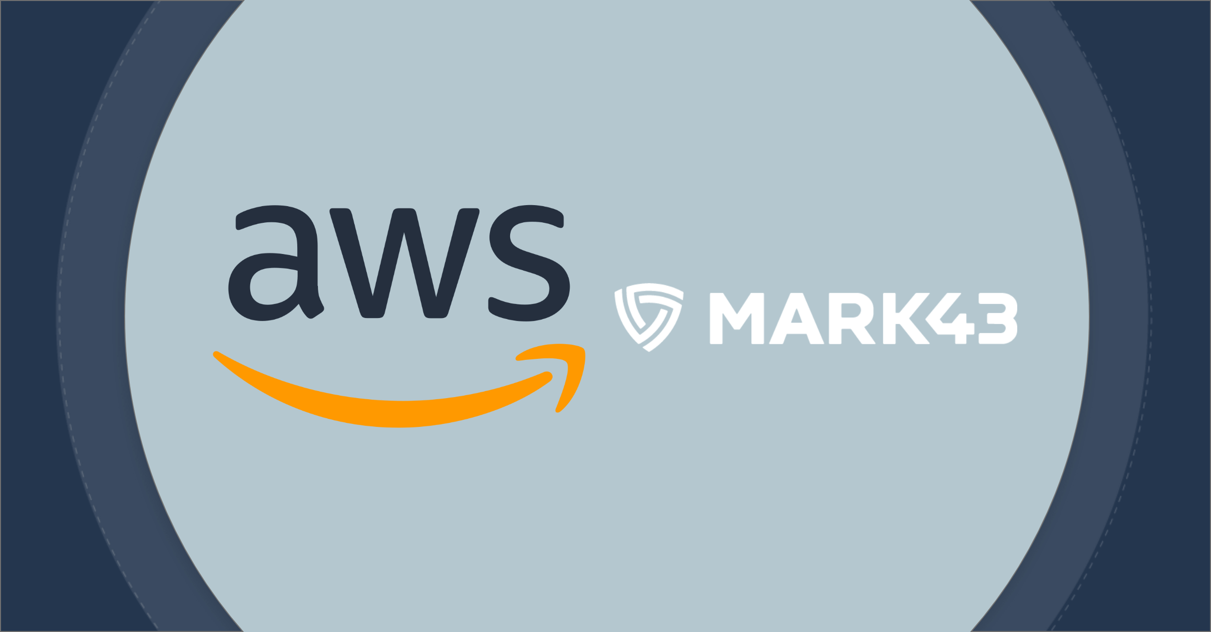 AWS and Mark43 logos