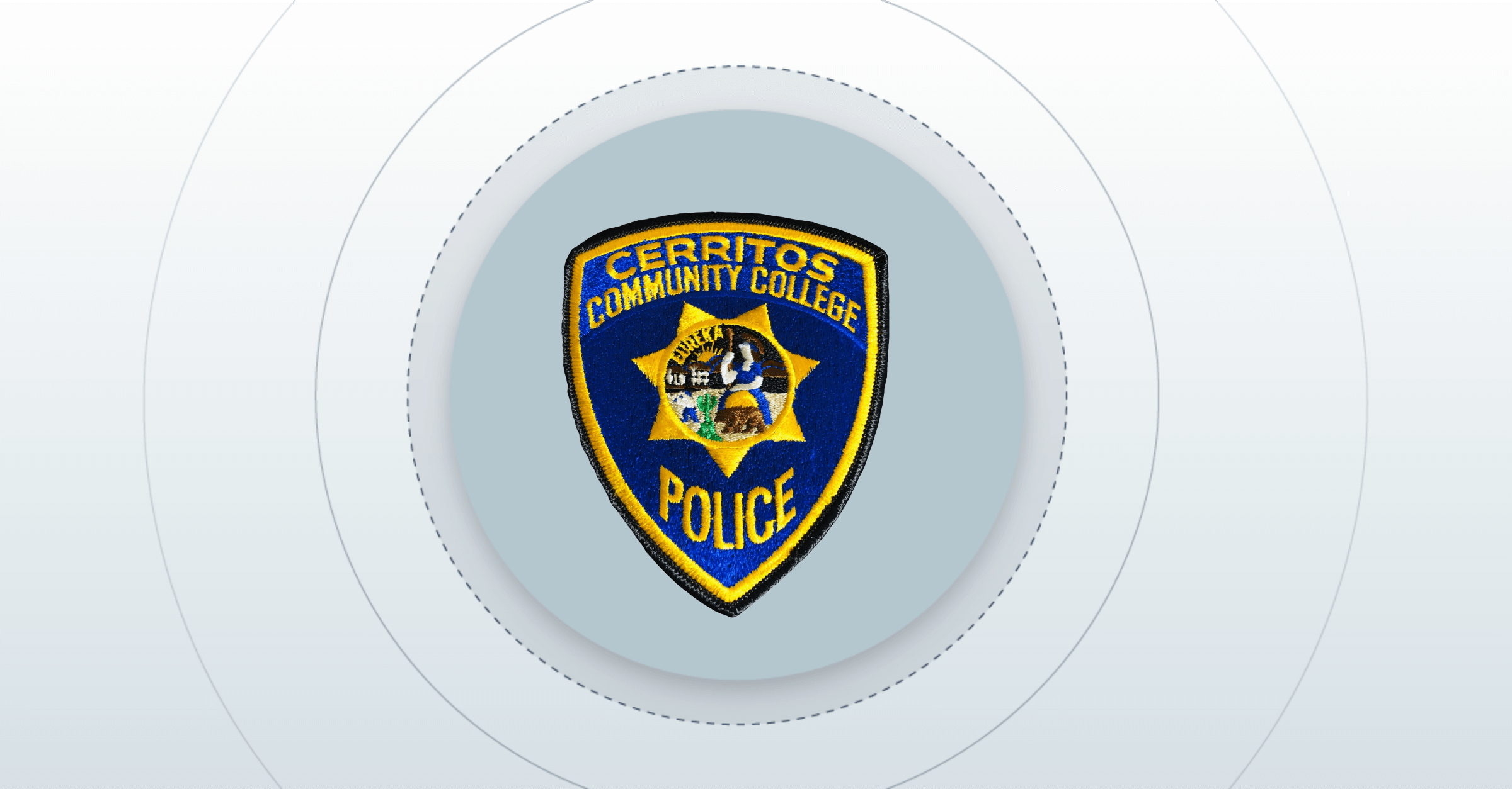 Cerritos community college Police badge