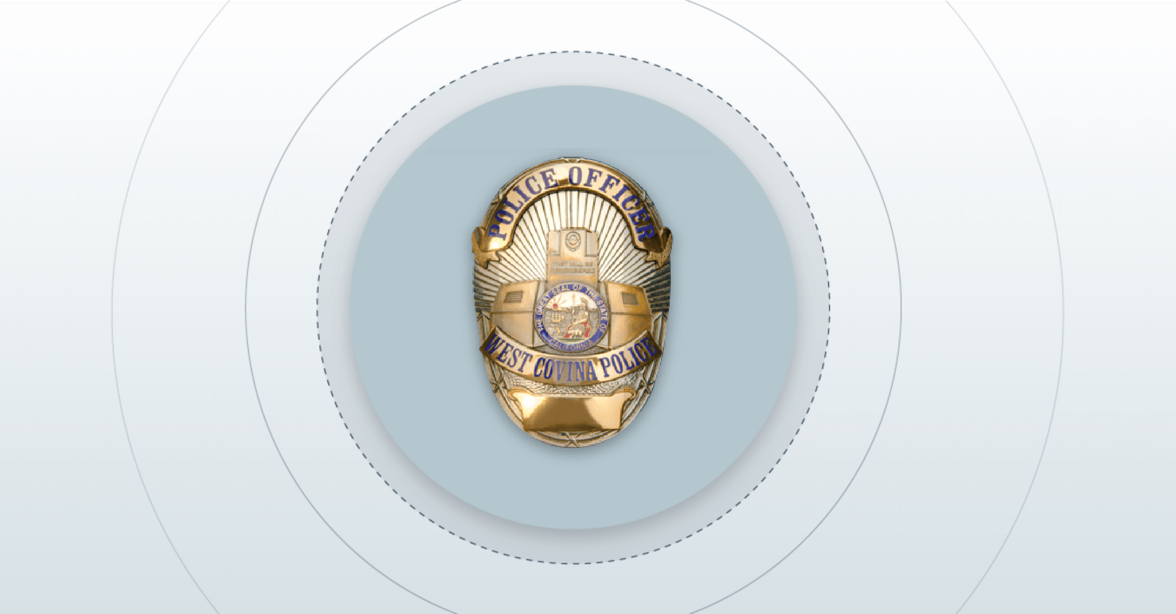 West Covina Police officer badge