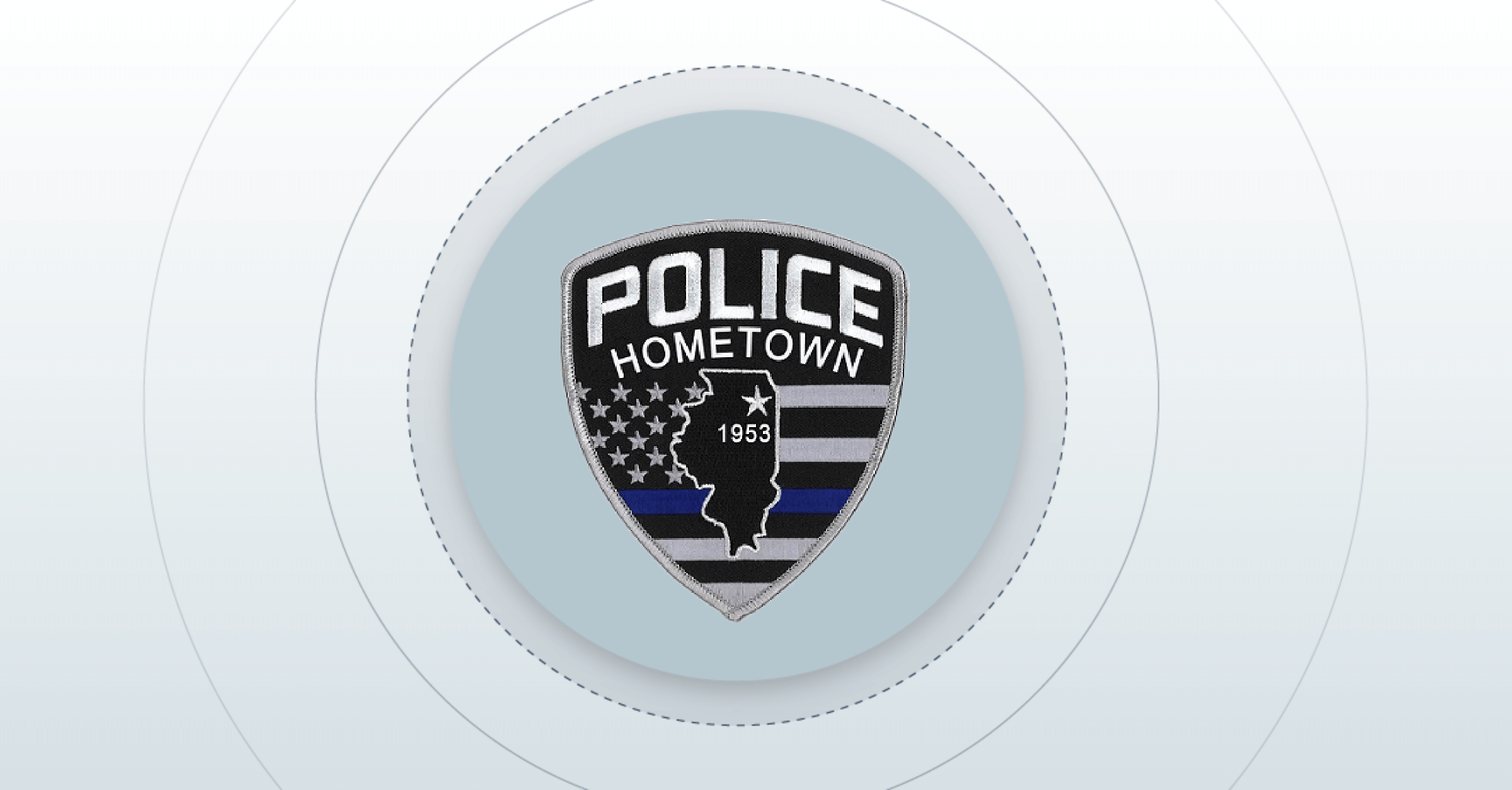 Hometown Police badge