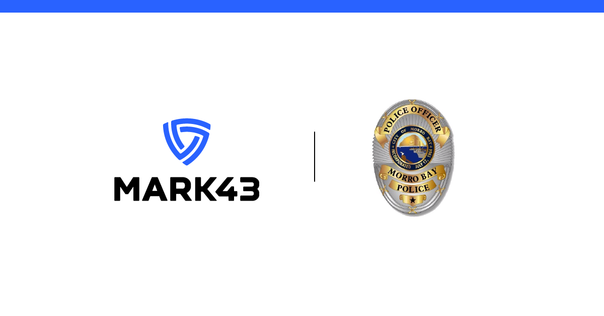 Mark43 logo alongside Morro Bay Police badge.